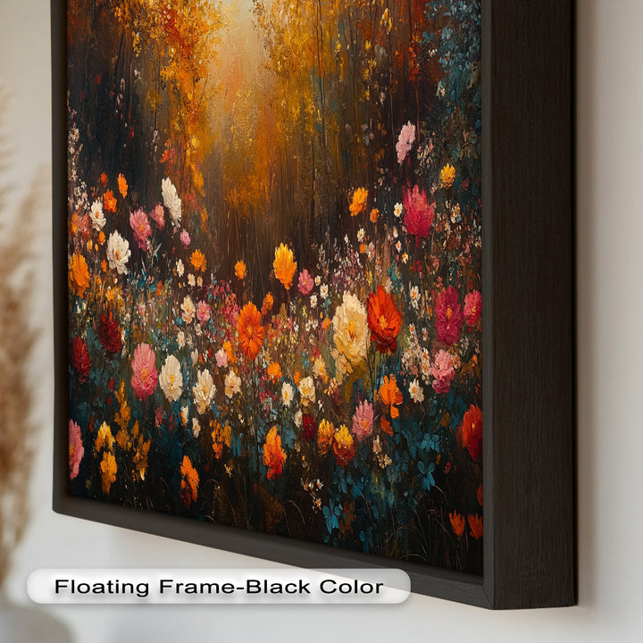 Autumn Floral Meadow – Colorful Nature Oil Paintings