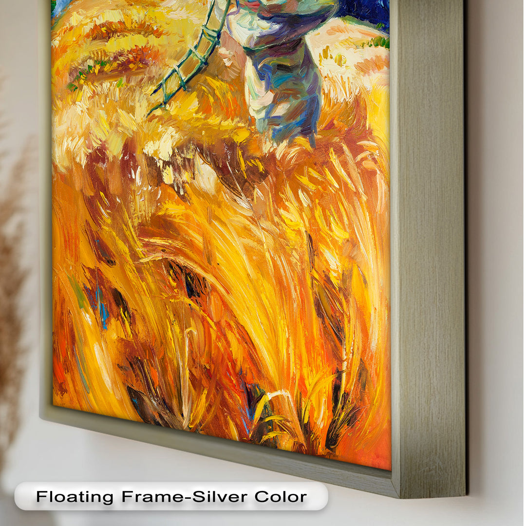 Golden Harvest – Impressionist Oil Painting