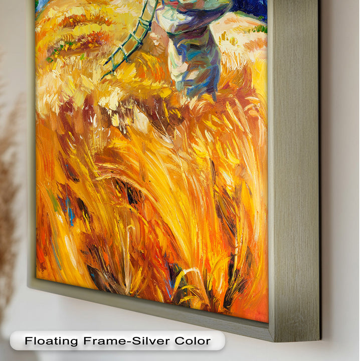 Golden Harvest – Impressionist Oil Painting