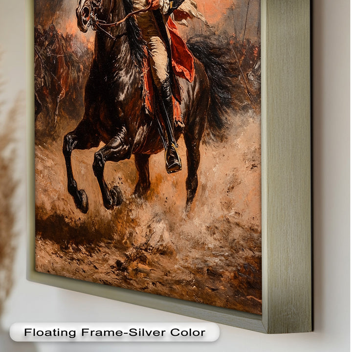 Rider of Defiance – Revolutionary Commander Oil Painting