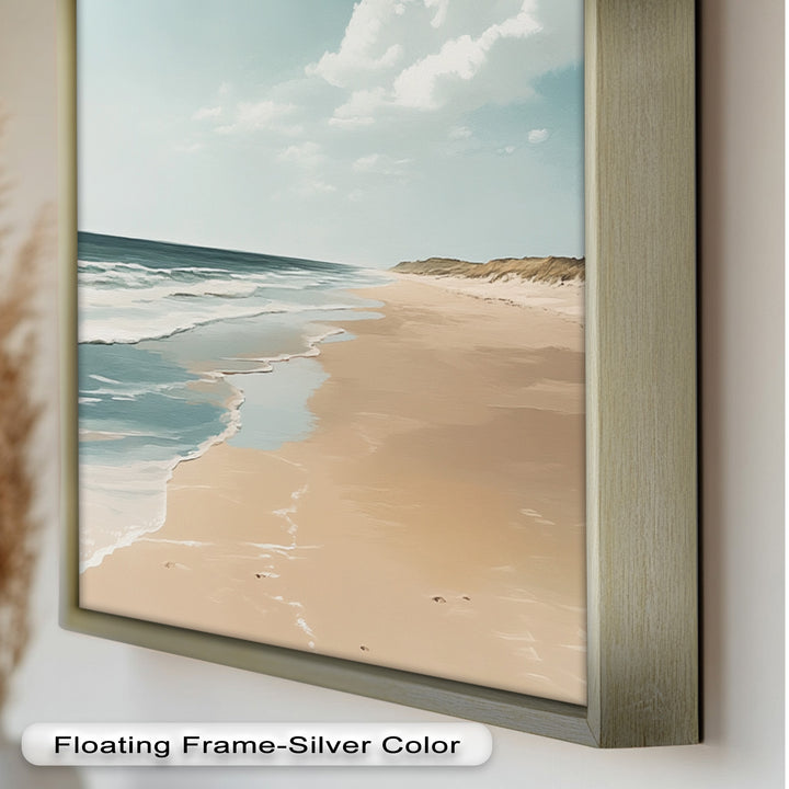Endless Shoreline – Serene Seascape Oil Painting