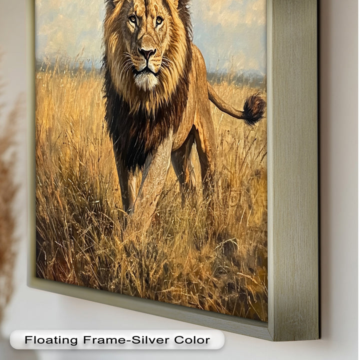 King of the Savannah – Animal Oil Painting