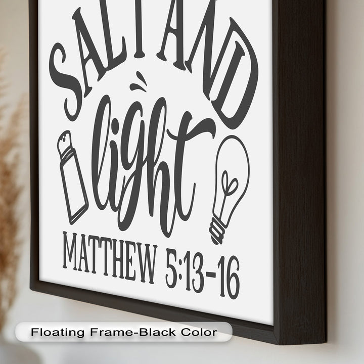 Salz und Licht – Ölgemälde christlicher Schrift
