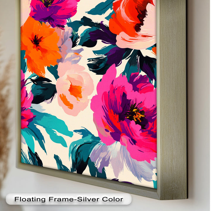 Bold Boho Bloom – Fauvist Floral Explosion Oil Painting