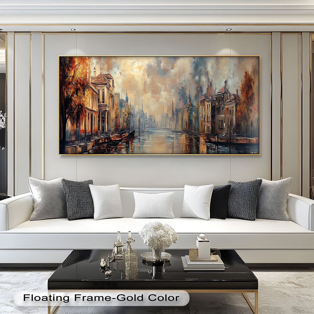Goldener Kanalblick – Barockes Ölgemälde