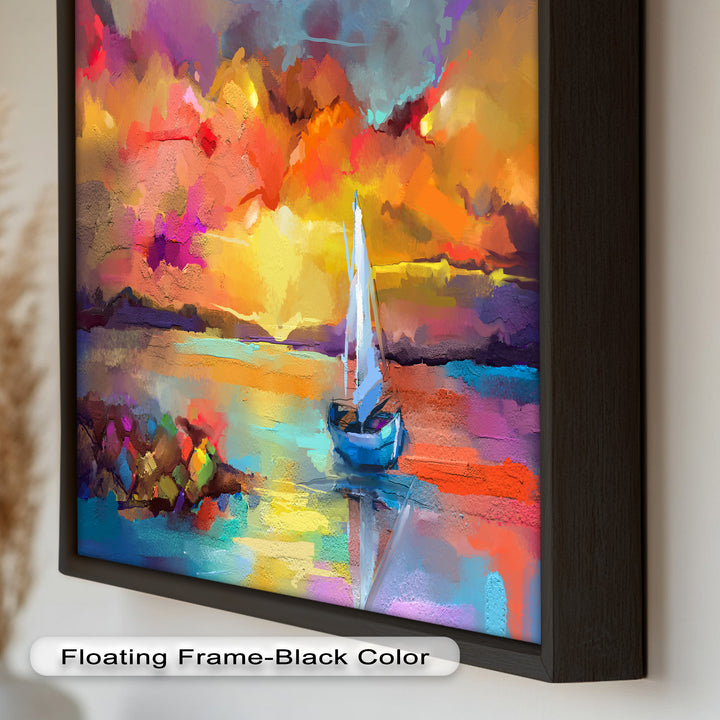 Ambesonne Head Scarf – Vibrant Seascape Oil Painting