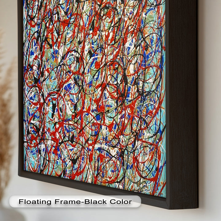 Energetic Abstract Expressionist Wall Art – Modern Oil Painting