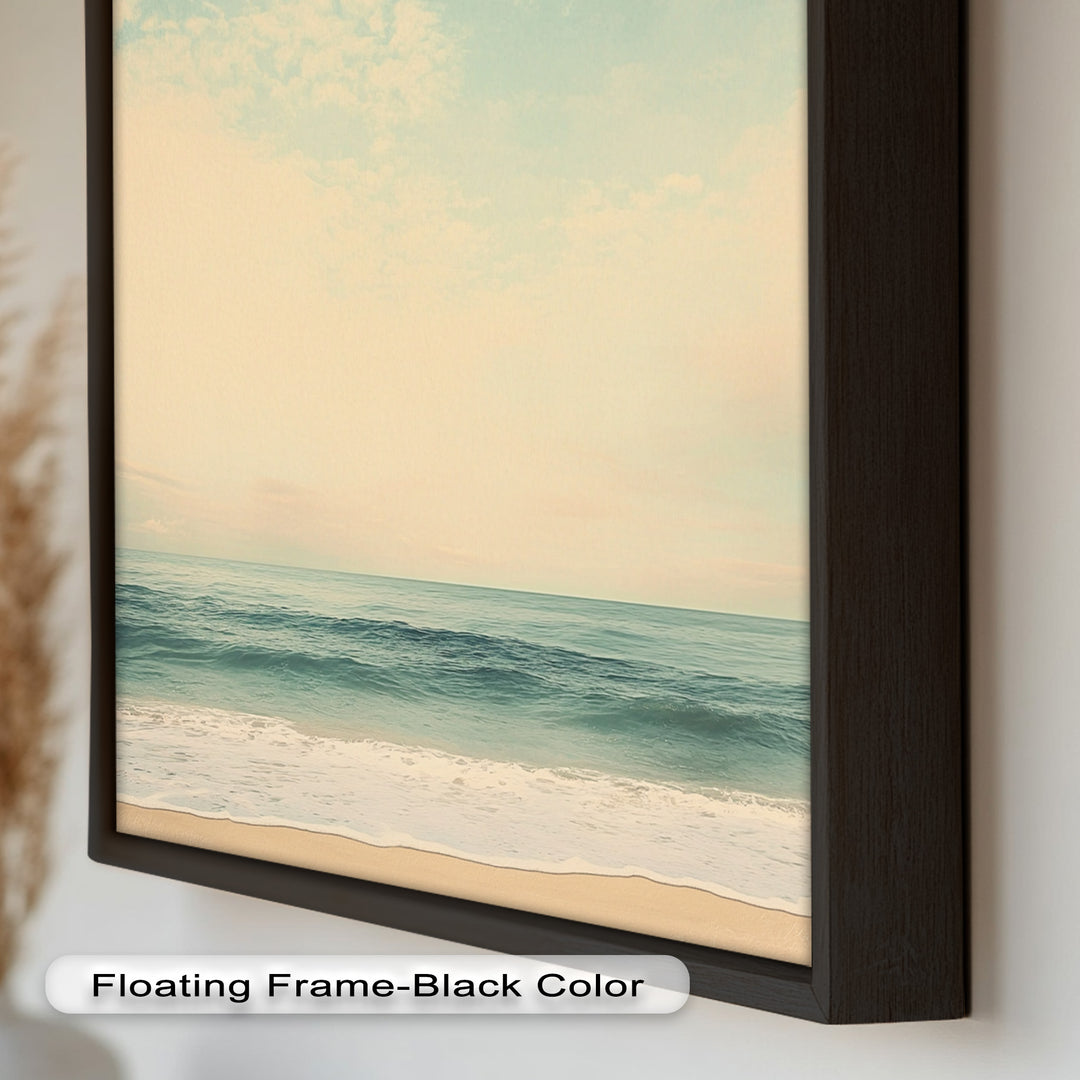 Calm Ocean Oil Paintings – Coastal Beach Wall Art