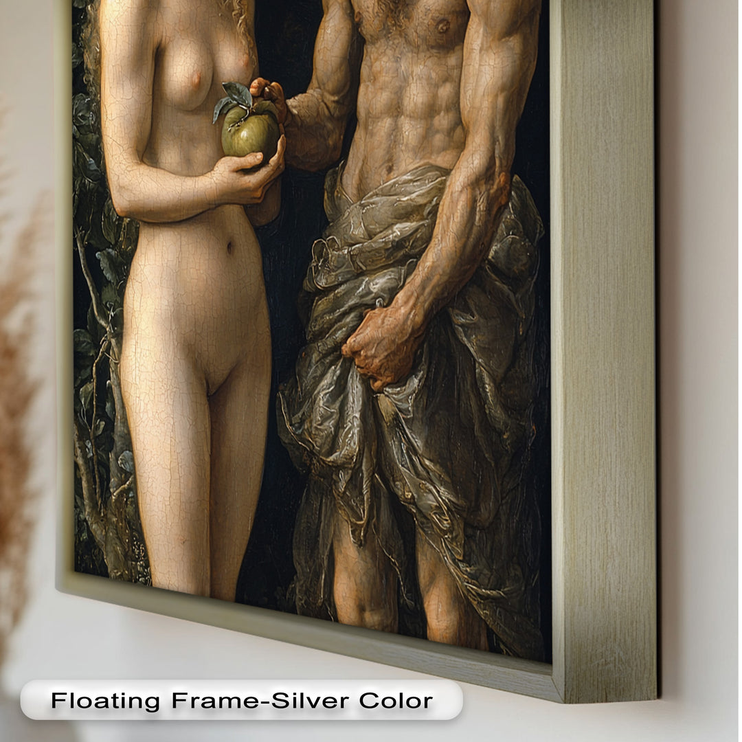 First Temptation – Adam and Eve Renaissance Oil Painting