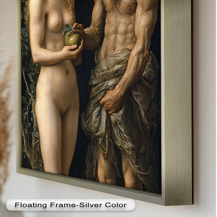 First Temptation – Adam and Eve Renaissance Oil Painting