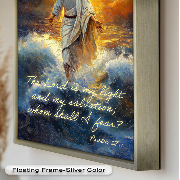 Psalm 27:1 – The Lord is My Light Bible Verse Oil Painting