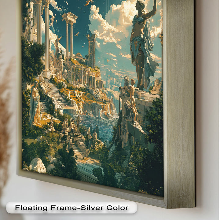 Majestic Temple of the Gods - Mythology Oil Painting
