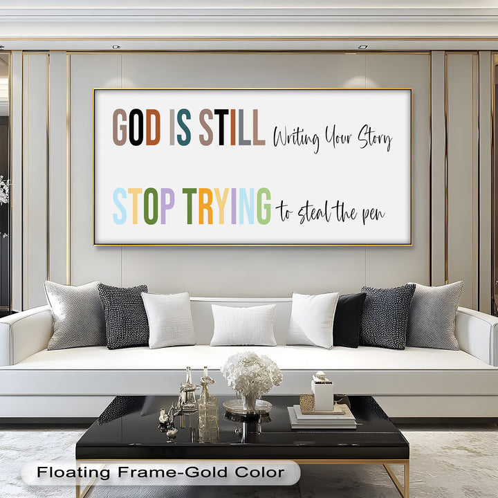 God Is Still Writing – Christian Oil Painting