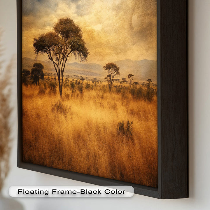 African Savanna Tree Wall Art – Landscape Oil Painting
