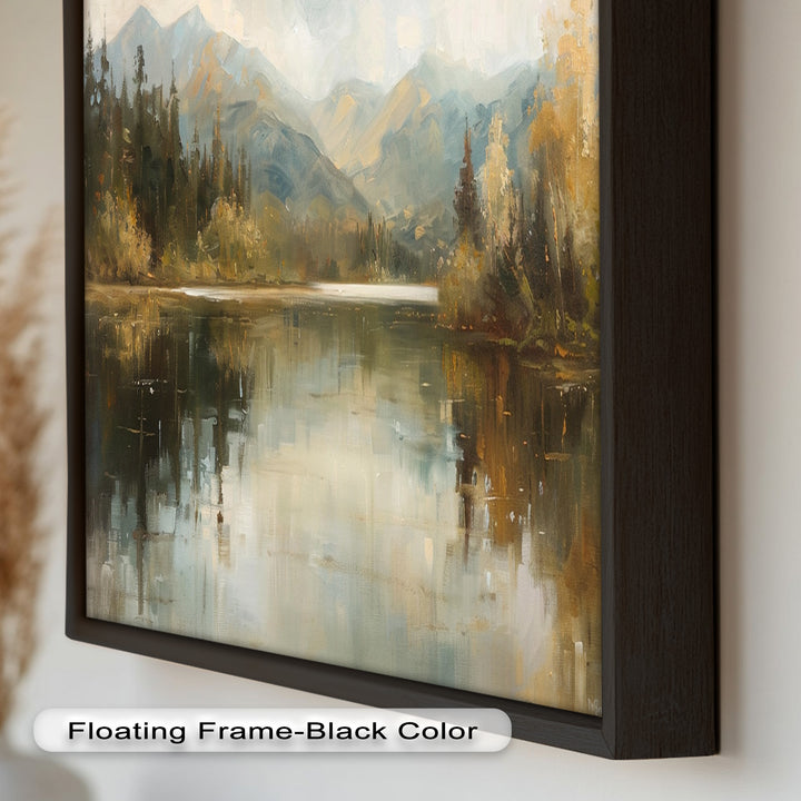 Lake Landscape – Framed Modern Oil Paintings