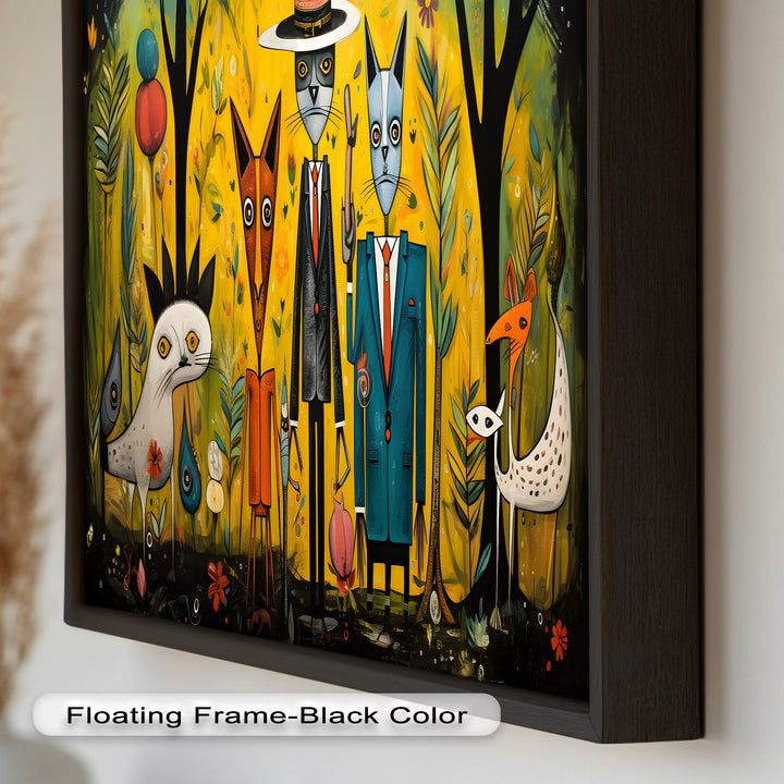 The Dandy Forest – Surreal Animal Portraits in Suits Picasso Oil Painting