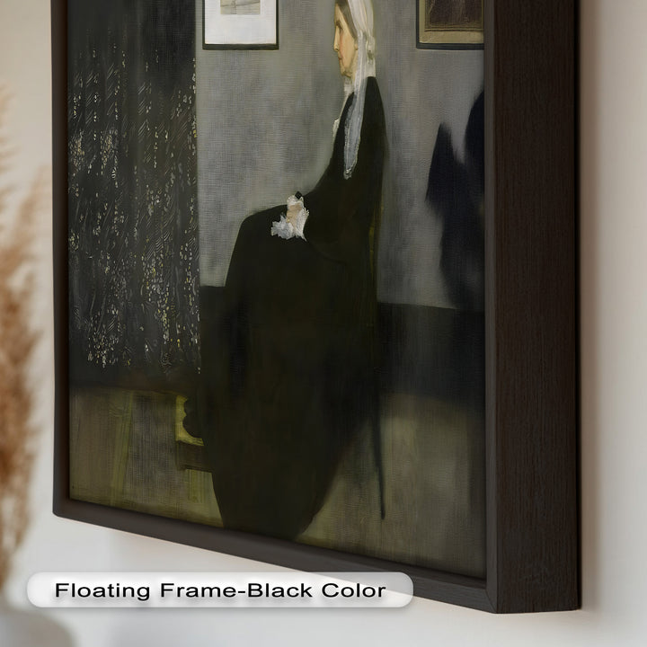 A Quiet Devotion – Seated Woman in Black Historic Oil Painting