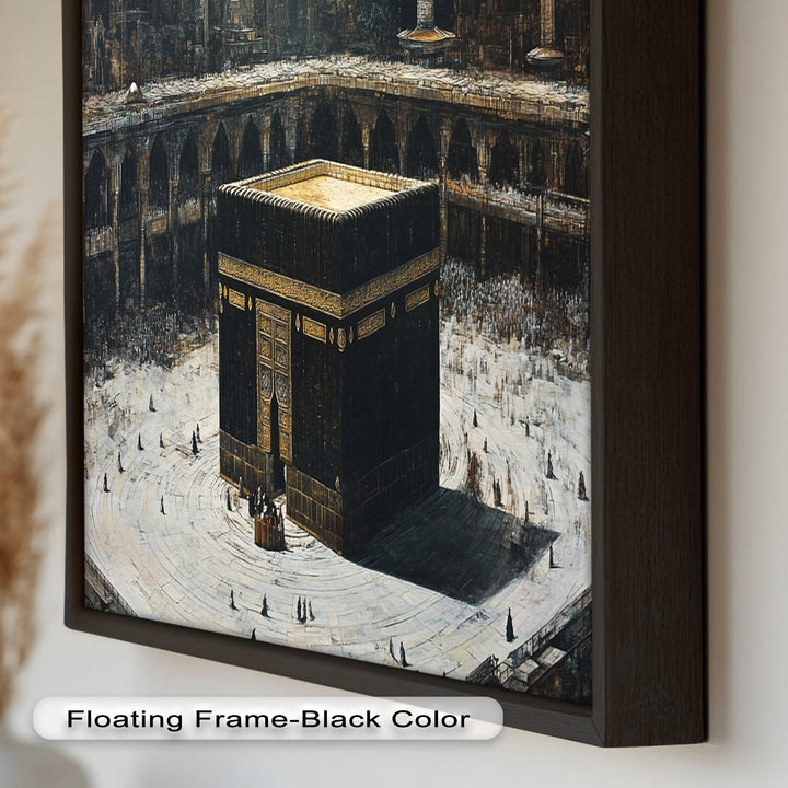 Kaaba Sacred Site Wall Art – Religious Oil Painting