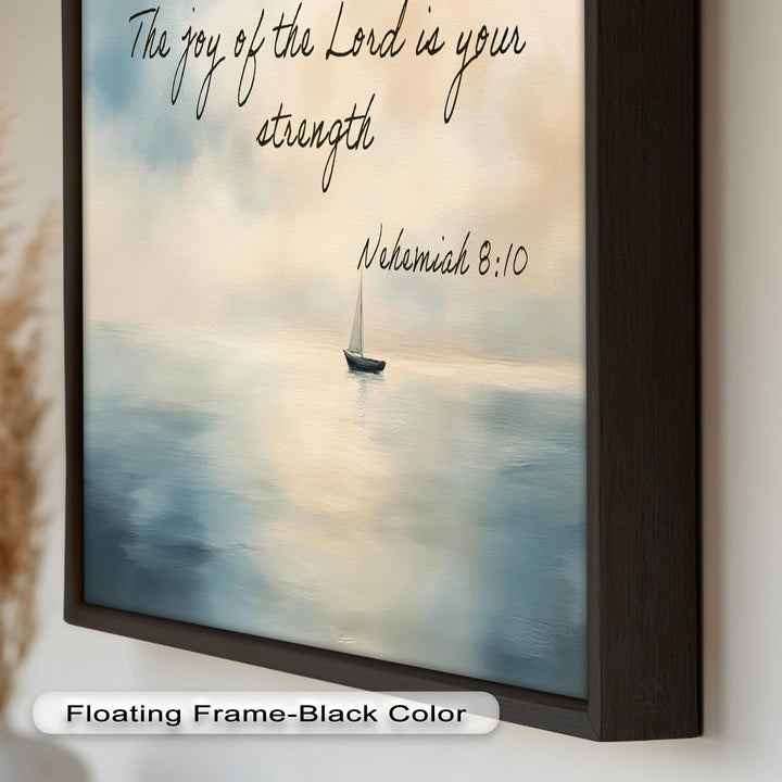 Nehemia 8:10 – Die Freude des Herrn Bibelvers Ölgemälde