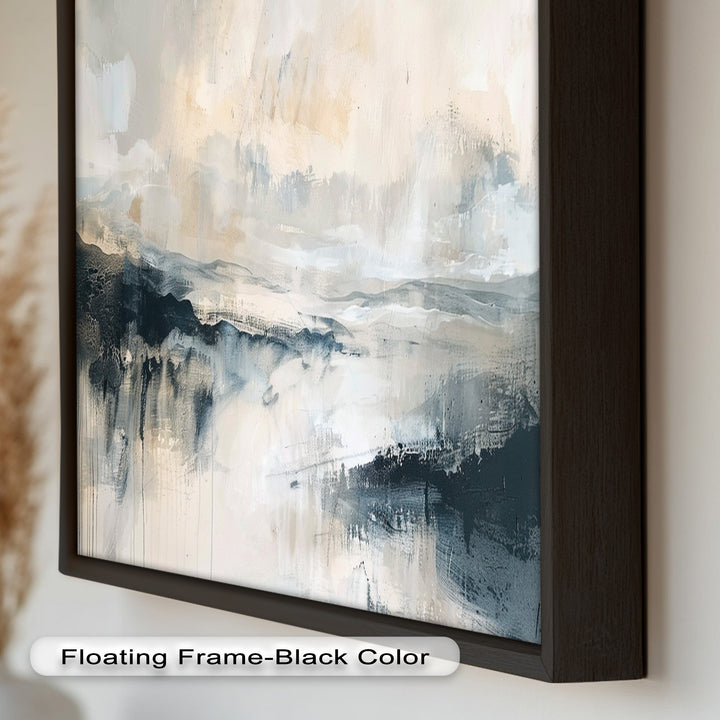 Abstract Landscape Reflection – Modern Serenity Oil Painting
