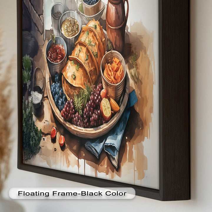 Frisch gebackenes Gebäck und Obststillleben - Food Painting