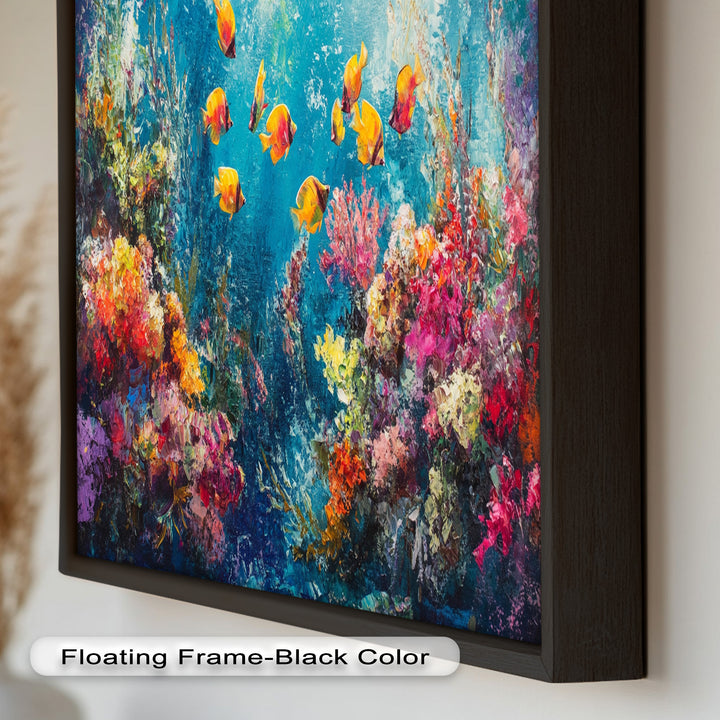 Coral Reef with Tropical Fish – Animal Oil Painting