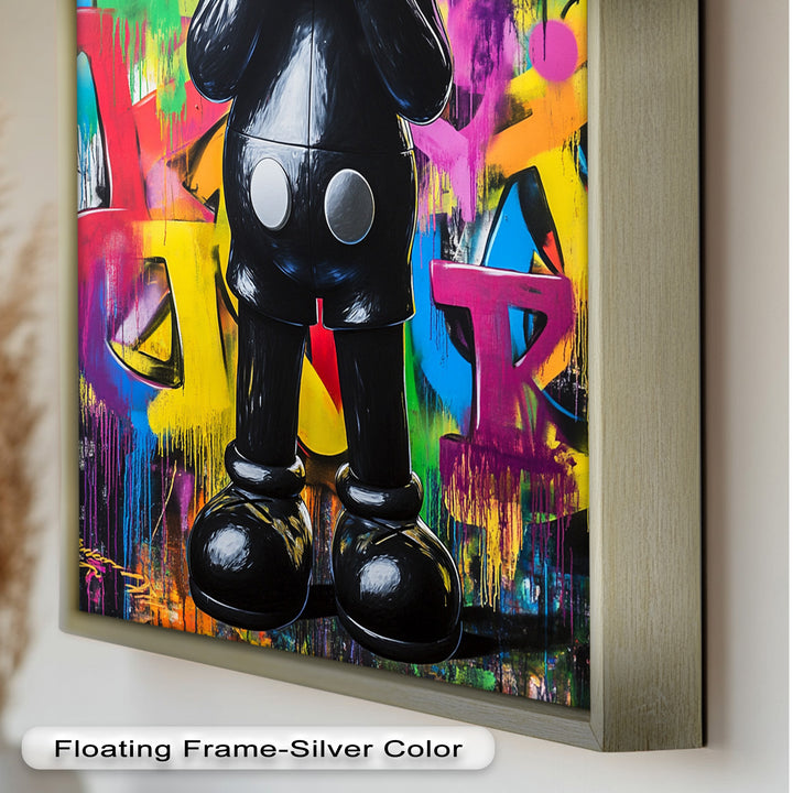 Behind the Hands – KAWS Oil Painting