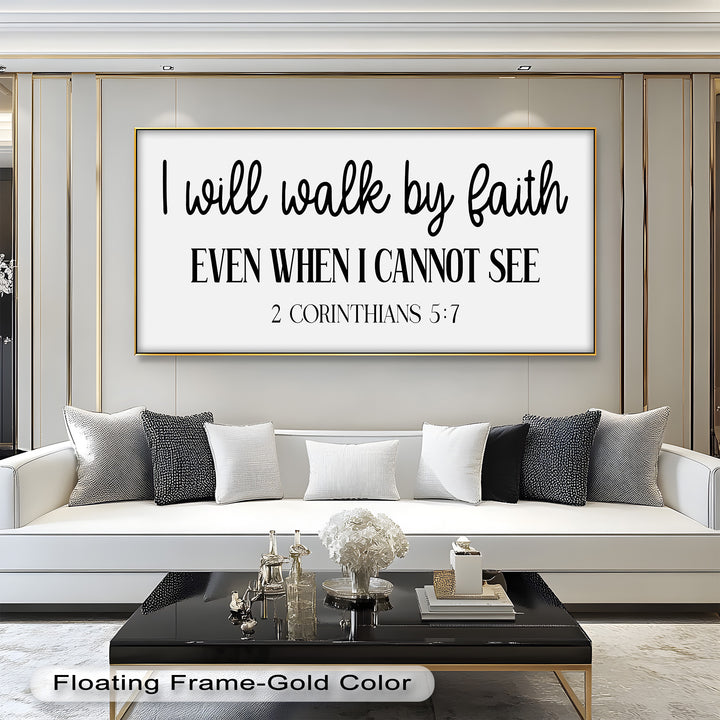 I Will Walk by Faith – Christian Oil Painting
