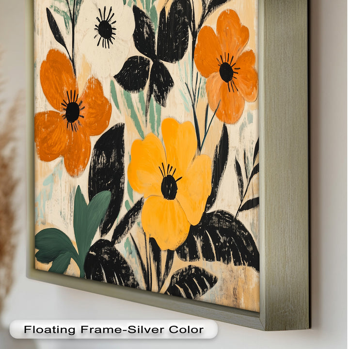 Harvest Blooms – Rustikales Boho-Ölgemälde