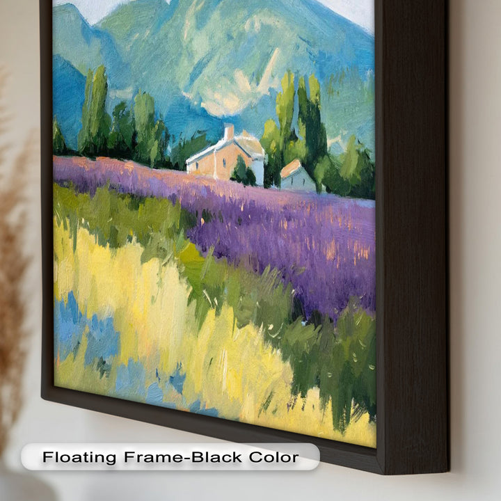 Lavender Fields in Provence – Impressionist Landscape Oil Painting