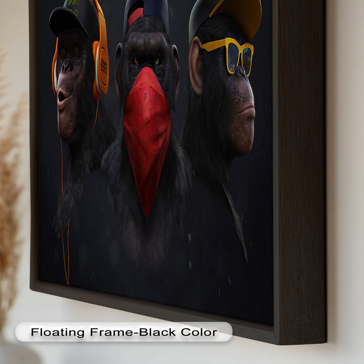 Urban Evolution – Streetwise Chimp Collective Banksy Oil Painting