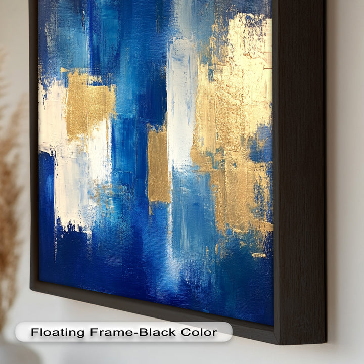 Blue Harmony Abstract – Modernes Ölgemälde