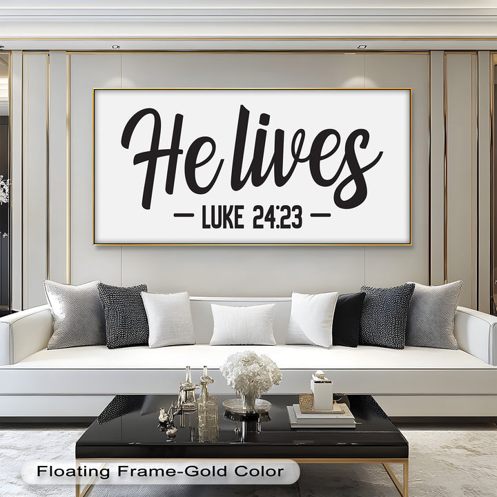 He Lives – Luke 24:23 Christian Oil Painting