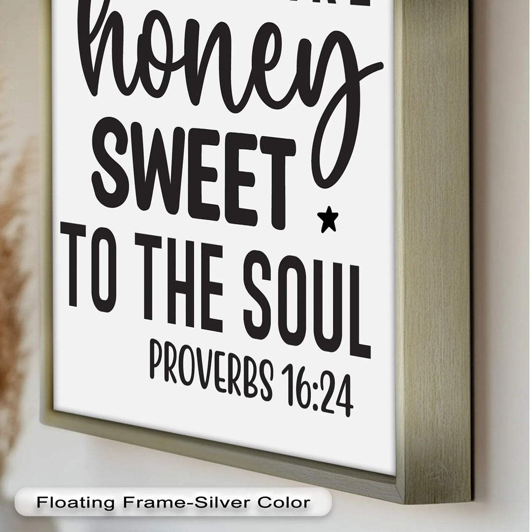 Kind Words Like Honey – Proverbs 16:24 Oil Painting - MyPhotoStation