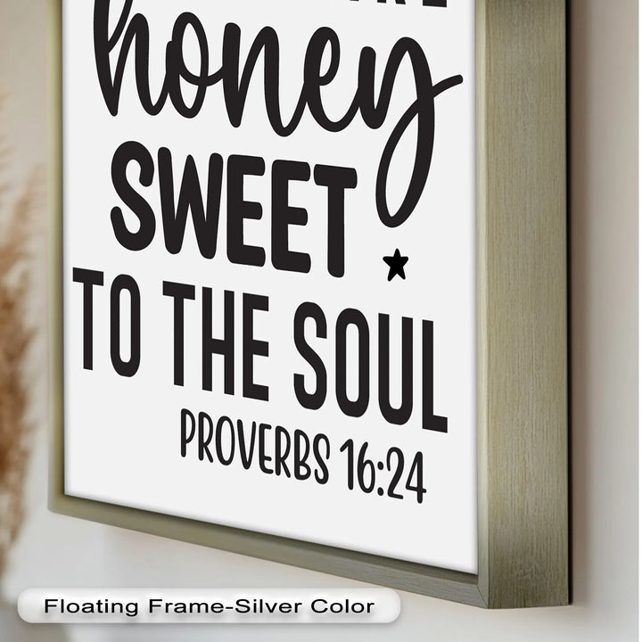 Kind Words Like Honey – Proverbs 16:24 Oil Painting - MyPhotoStation