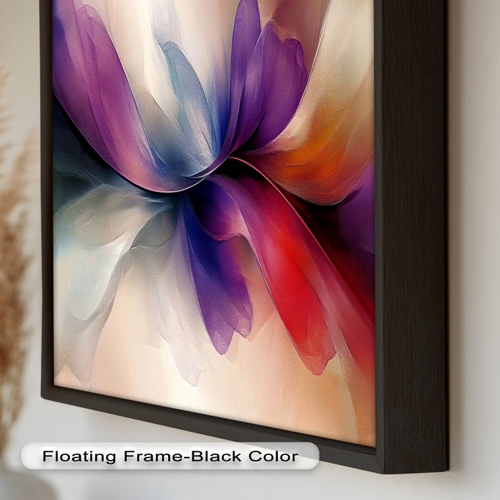 Abstract Floral Flow – Colorful Modern Oil Painting