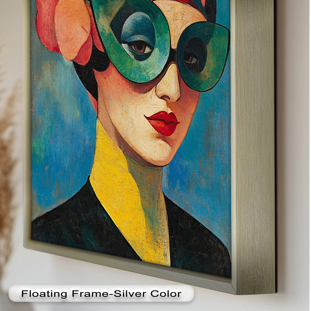 Retro Elegance Oil Painting – Fauvism Woman