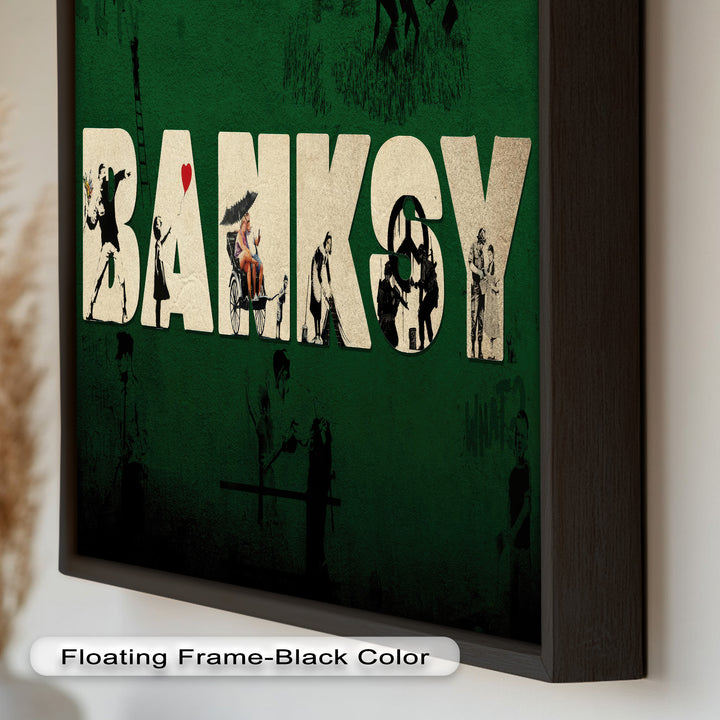 Urban Icons Collide – Banksy Tribute Oil Painting