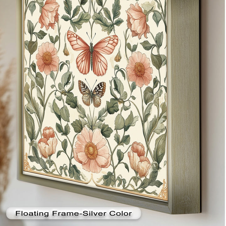 Whimsy in Bloom – Vintage Botanisches Ölgemälde