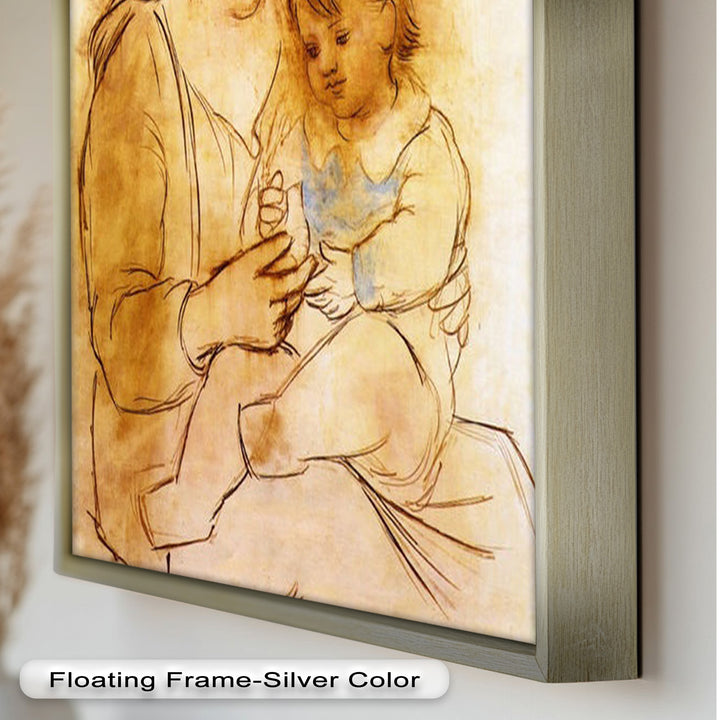 Tender Affection – Mother and Child Picasso Oil Painting