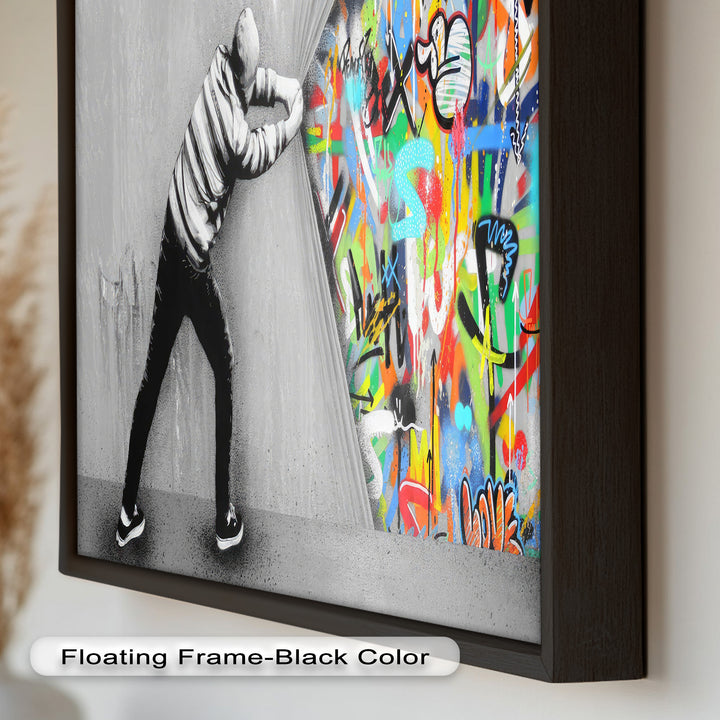 Unveiling the Chaos – Banksy Oil Painting