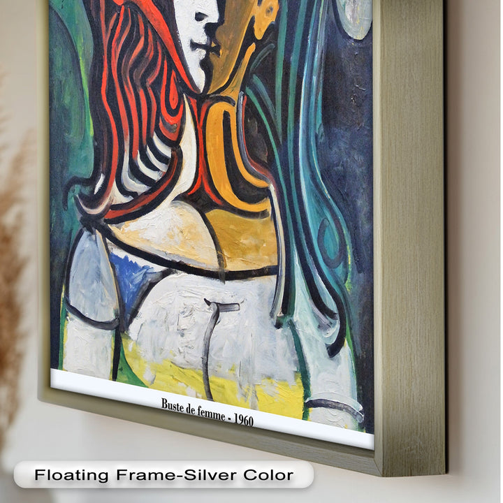 Dual Gaze – Buste de Femme Inspired Picasso Oil Painting