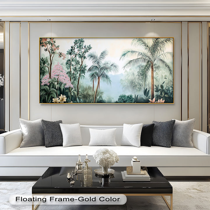 Jungle View – Tropical Floral Oil Painting