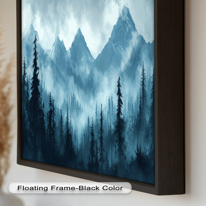Misty Mountain Pines – Landscape Oil Paintings
