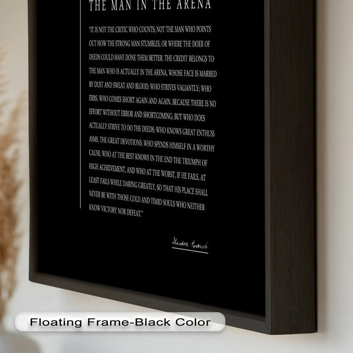 The Man in the Arena – Inspirational Quote Oil Painting - MyPhotoStation