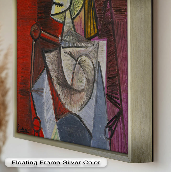 Knight of Angled Dreams – Picasso Cubist Oil Painting