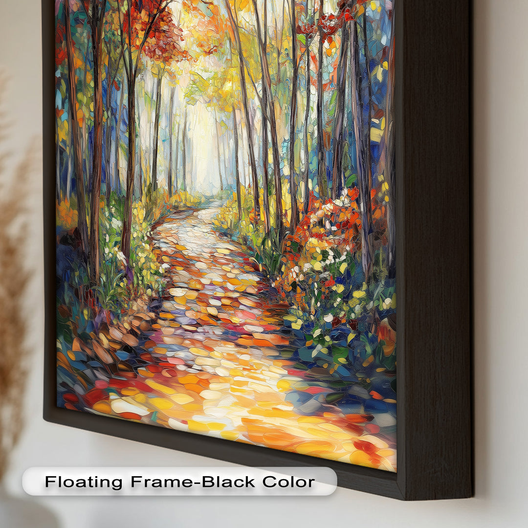 Forest Road to Somewhere – Expressive Oil Painting