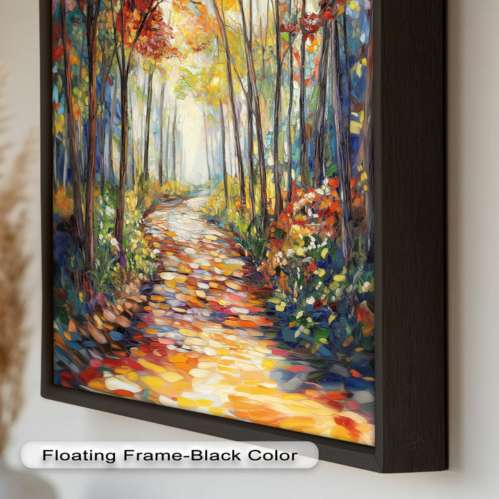 Forest Road to Somewhere – Expressive Oil Painting