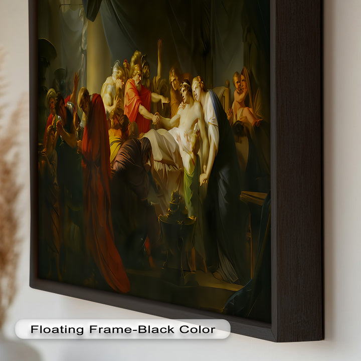 The Death of a Hero – Last Breath of Virtue Classicism Oil Painting