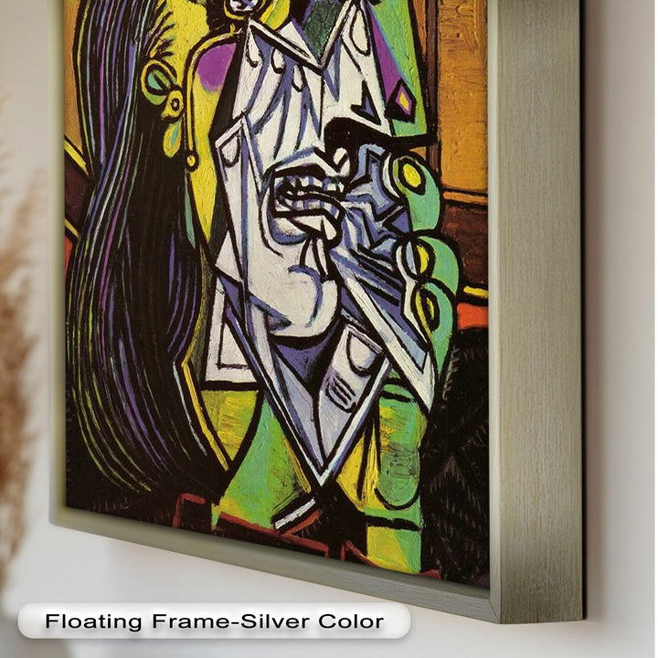 Weeping Woman in Crimson Hat – Picasso Oil Painting